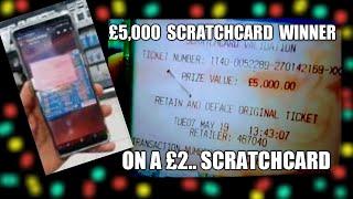 £5,000 WINNER..ON A   £2..MULTIPLIER SCRATCHCARD....ITS A REAL TICKET...SHOWN TO ME A WHILE BACK