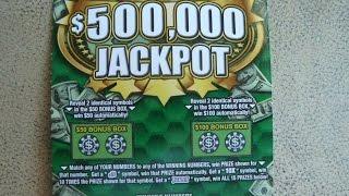 $500,000 Jackpot - New Illinois Lottery $10 Instant Scratch Off Ticket