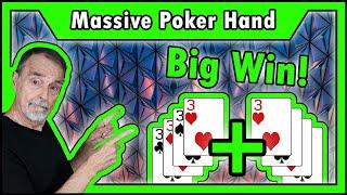 3333 + 3333 Massive Hands = BIG WIN on Video Poker • The Jackpot Gents