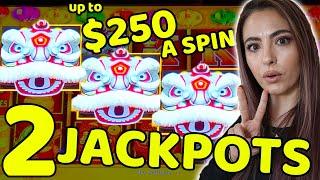 2 JACKPOTS on Fur Face Lightning Link! Up to $250/SPIN!