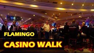 Walking through the Flamingo Hotel & Casino in Las Vegas - Nov 2016 - 4K HD