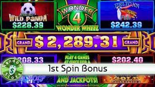 Wonder 4 Wonder Wheel slot machine bonus