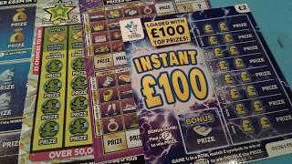 BIG DADDY..Monday..Roll-on game..£4 Million Scratchcard.& New Instant 100..New 20,000 pound cards