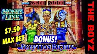 MONEY LINK★ Slots ★EXCITING! $7.50 MAX BET BONUS! EGYPTIAN RICHES SLOT★ Slots ★ LAST SPIN SAVE!