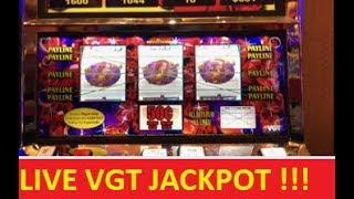 VGT RUBY RED 2 JACKPOT CAUGHT LIVE! !!! HUGE WIN !!! SLOT & POKIES!!!