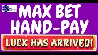 MAX BET HAND PAY! FU NAN FU NU Slot Machine HUGE WIN