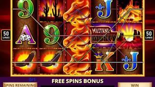MUSTANG MONEY Video Slot Casino Game with a MUSTANG MONEY FREE SPIN BONUS