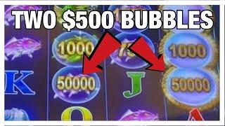 WE GOT IT! AWESOME RUN ON BUBBLE PAYS SLOT BY AGS AT CHOCTAW CASINO DURANT