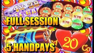 FULL SESSION: 5 HANDPAYS IN ONE NIGHT!