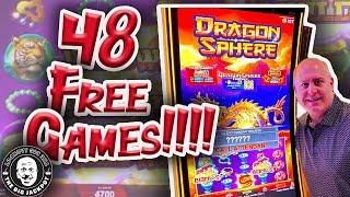 • MASSIVE Bonus Round WIN! • 48 Free Games on Dragon Sphere!
