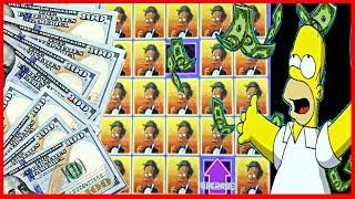 • BIG WIN •Simpsons Slot Machine Bonus w/ EZ Life Slot Jackpots