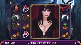ELVIRA: MISTRESS OF THE DARK Video Slot Casino Game with an ELVIRA FREE SPIN BONUS