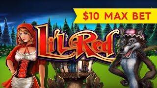 Li'l Red Slot - $5 | $10 BETS - NICE LONGPLAY!