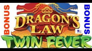 Dragon's Law Twin Fever 5 Cent Slot Machine Exciting Mayhem!!
