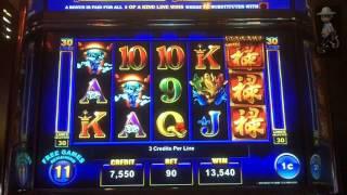 Ainsworth Gaming - Double Dragons Slot Bonus with Multiple Re-Triggers ~NICE WIN~