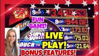 BALLYS QUICK HIT SUPER WHEEL | LOTS OF FEATURES! | LIVE PLAY!