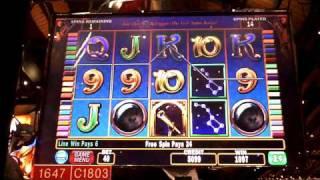 Night Sky Bonus Win with Retrigger penny slot Sands Casino