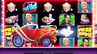 50s DRIVE-WIN! Video Slot Casino Game with a DRIVE-IN FREE SPIN  BONUS