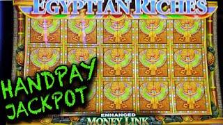 My 1st HANDPAY JACKPOT EVER on Egyptian Riches Slot Machine in Vegas!