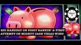 •️NEW SLOT MIGHTY CASH VEGAS WINS •HANDPAY LOCK IT LINK PIGGY BANKIN'  •JUNGLE WILD 3 SLOT MACHINE