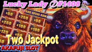 Lucky Lady ⑦ Buffalo Cash Slot, Won Two Jackpots but lost a lot of money⋆ Slots ⋆ 赤富士スロット バッファローキャッシュ