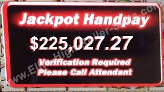 •$225,000 Jackpot Handpay Bonus Win! High Limit Vegas Casino Video Slots Aristocrat, IGT, $25 Slot •