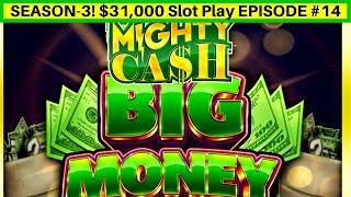 High Limit Mighty Cash BIG MONEY Slot Machine $20 Bet Bonus | Season 3 | EPISODE #14