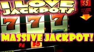 • JACKPOT HANDPAY •  I LOVE JACKPOTS • MASSIVE JACKPOT WIN! • $5 MACHINES •