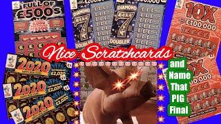 Scratchcards..DIAMOND 7s DOUBLER..2020..Full £500s..10X..& NAME that PIG 