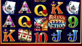 DOLLAR ACTION Video Slot Casino Game with a DOLLAR ACTION SPIN BONUS