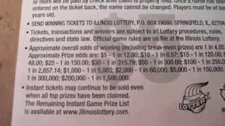 VEGAS - New $5 Illinois Instant Lottery Ticket Scratchcard
