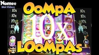 Willy Wonka Slot Machine - Oompa Loompa Big Wins - Low Rolling