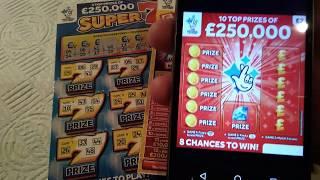Super 7's..Cash Word..Scratchcards....and Winners also ANOTHER NEW Scratchcard..