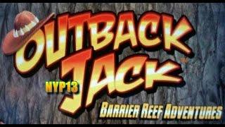 Aristocrat - Outback Jack 2 Slot Bonus&BIG Line Hit WIN