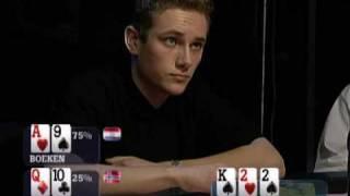 Noah Boeken Exclusive - EPT 1 - Erik Kolaas eliminated in 5th place  PokerStars.com