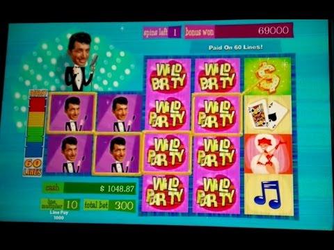 Dean Martin's Wild Party Slot Machine - 230x Bet Big Win Bonus!