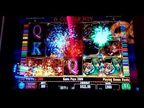 Cats Slot Machine - $15 Max Bet Bonus with $700 Big Win Line Hit!