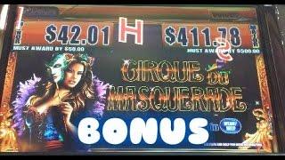 Cirque Du Masquerade WMS G+ Deluxe Bonus BIG WIN - Choctaw Casino