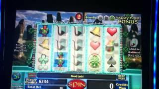 Four Leaf Fortunes Slot Machine Bonus - Happy Hour Bonus