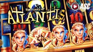 *NEW* FORTUNES OF ATLANTIS - Aristocrat - Nice Win! Slot Machine Bonus