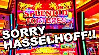 I DOUBLED MY MONEY AND APOLOGIZED TO DAVID HASSELHOFF!!!! - Las Vegas Casino Slots Big Win Bonus