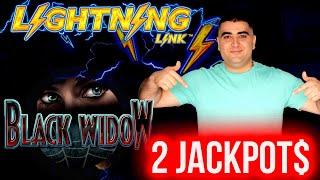 2 HANDPAY JACKPOTS On High Limit Lightning Link & BLACK WIDOW Slots | Winning MONEY At Casino
