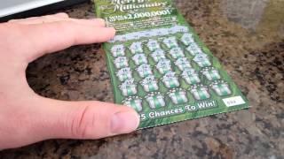 NEW!! $2,000,000 MERRY MILLIONAIRE FROM ILLINOIS LOTTERY SCRATCH OFF WINNER!