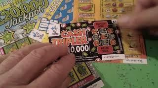 BIG £40.00 Scratchcard. Game..DIAMOND RICHES..Fruity Fortune..INSTANT MILLIONAIRE..£20,000 Green..