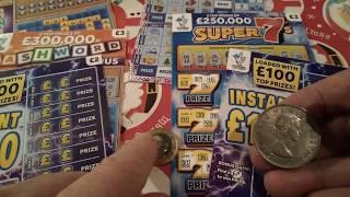 Wow!...It's a Cracker of a Scratchcard game..INSTANT £100..Super 7's..CASH WORD..Wow!