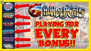 Thundercats Slot Challenge • Can I get ALL of the BONUSES??