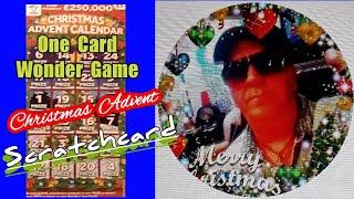 It's The....Advent Calendar Scratchcard...tonight....on our ..One Card Wonder Game Show..mmmmmmMMM!