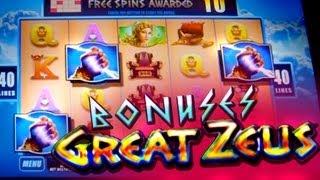Great Zeus Bonuses + Live Bonus 1c WMS Video Slots