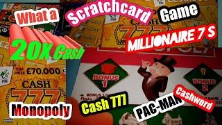 •Winner.Scratchcards•MONOPOLY•CASH 777•MILLIONAIRE 7's•(LIKES 4 •more night classic videos)