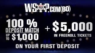100% Deposit Match on WSOP.com